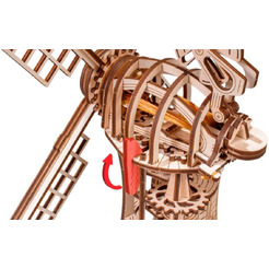 Механическая модель в виде конструктора EWA Eco-Wood-Art Ветряная мельница
