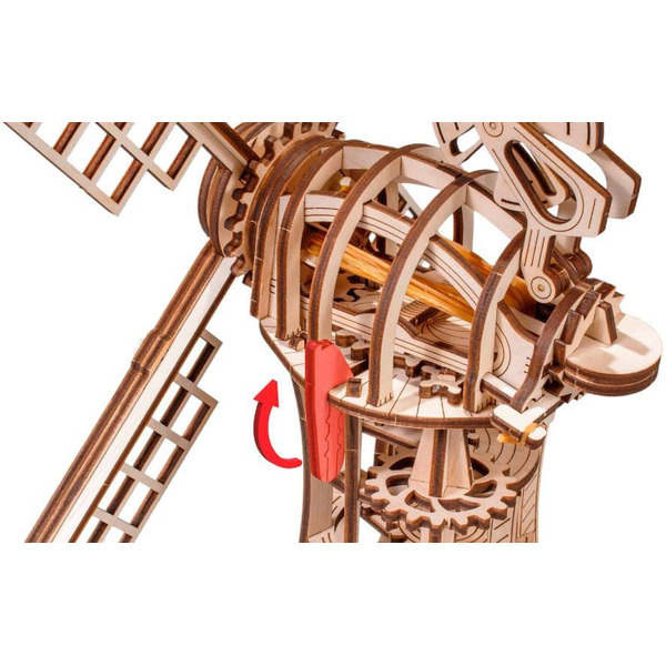 Механическая модель в виде конструктора EWA Eco-Wood-Art Ветряная мельница