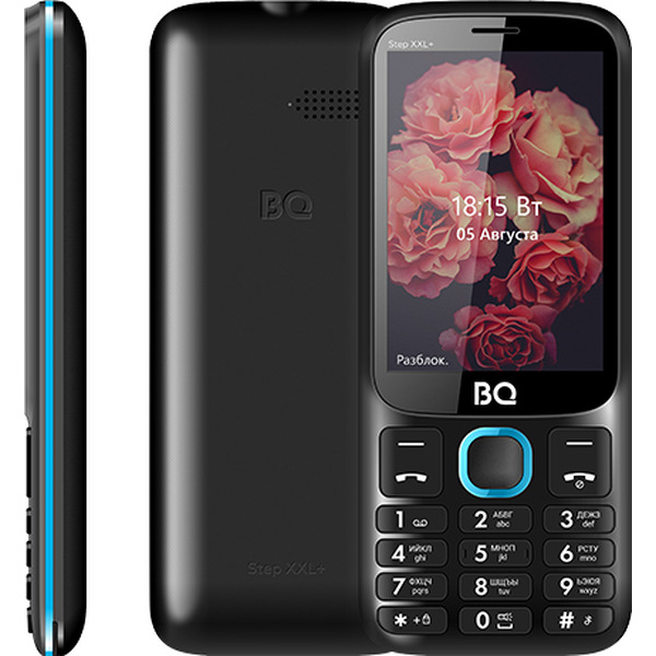 Мобильный телефон BQ-Mobile BQ-3590 Step XXL+ (черный/голубой)