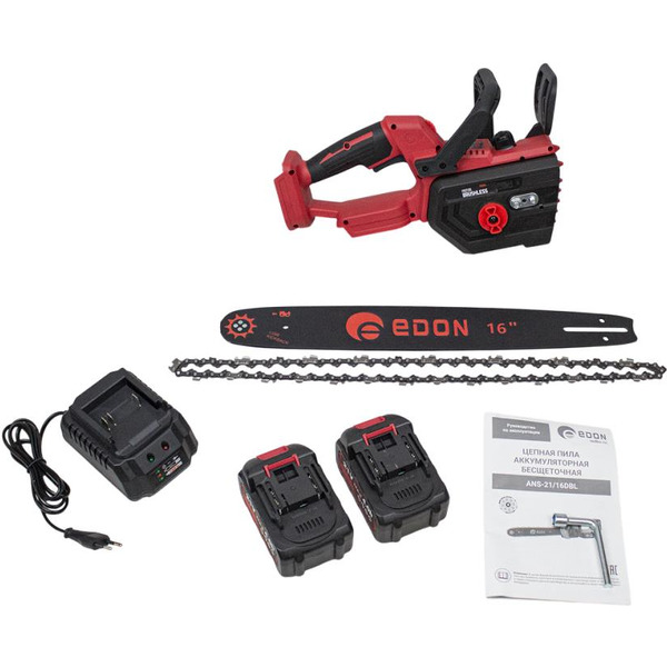 Аккумуляторная пила Edon ANS-21/16DBL (с 2-мя АКБ)