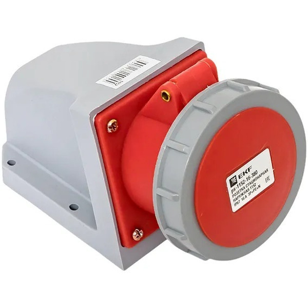 Розетка стационарная наружная EKF 1152 3Р+РЕ+N 16А 380В IP67 PROxima