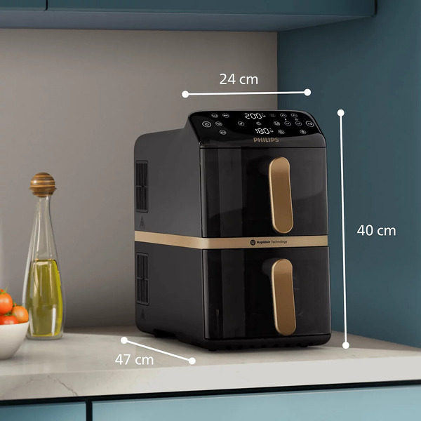 Аэрогриль Philips Ovi Stacked Dual Basket NA462/70