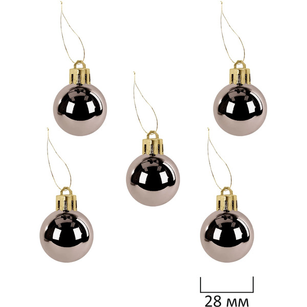 Шары елочные ЗОЛОТАЯ СКАЗКА Light Champagne Style 592592 (шампань)