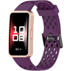 Ремешок Bingo Silicone Holes для HUAWEI Band 8/8 NFC/9/9 NFC (фиолетовый)