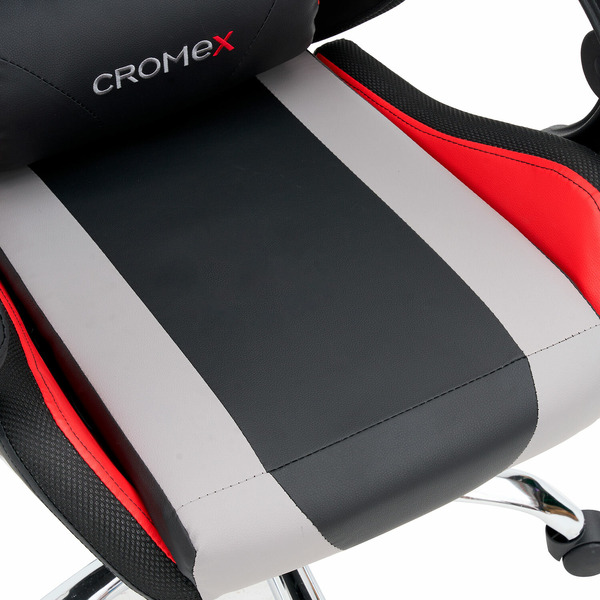Кресло компьютерное CROMEX Quantum GM-155 (532955) черный/серый/красный