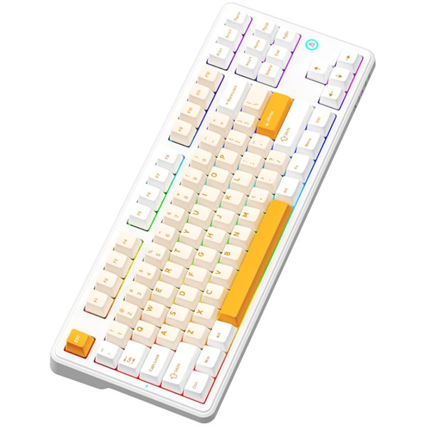 Клавиатура AJAZZ AK870 V2 Day Dream Switch (желтый/белый)
