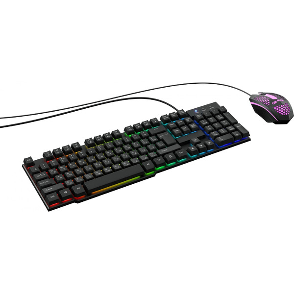 Игровой набор (клавиатура + мышь с ковриком) Оклик 400GMK