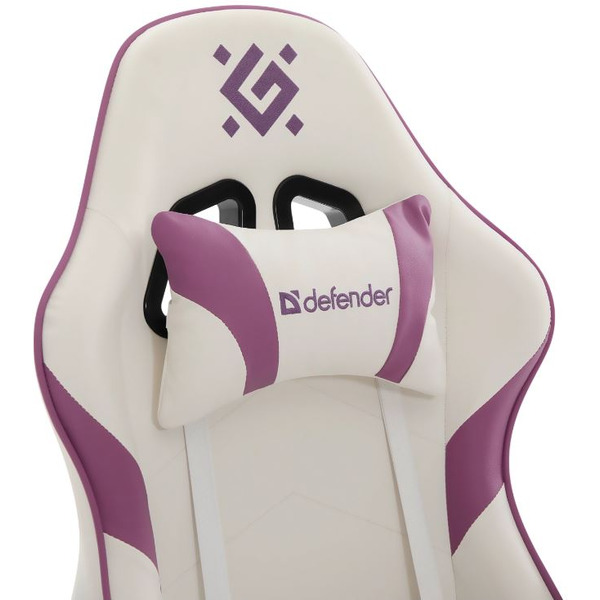 Кресло компьютерное Defender Serenity (белый/фиолетовый)