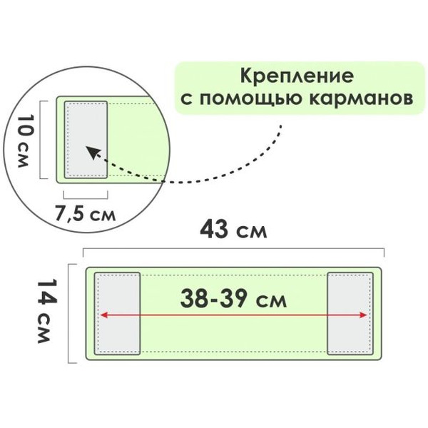 Сменная насадка для швабры PERFECTO LINEA 44-431017