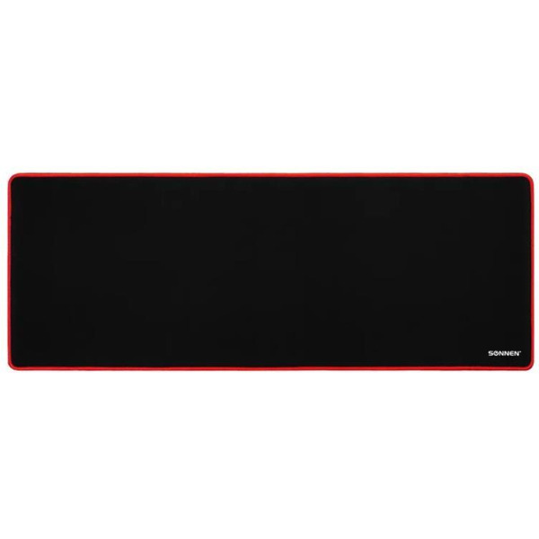 Коврик компьютерный для мыши и клавиатуры  SONNEN 513615 черный