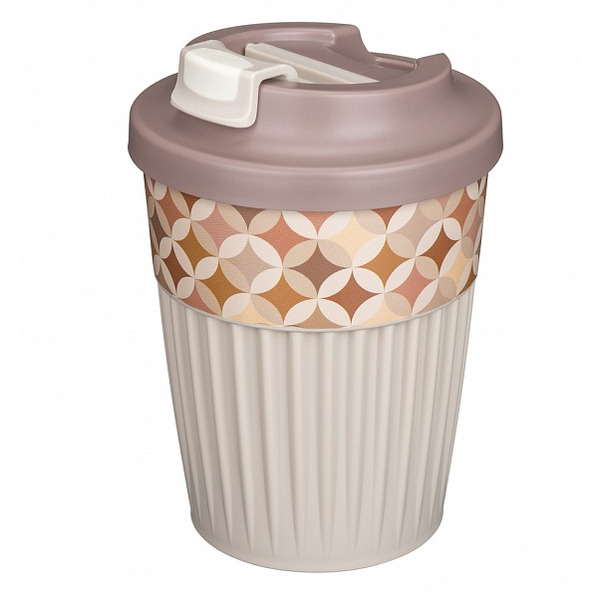 Термостакан Бытпласт Phibo Геометрия 43327723452 (бежевый)