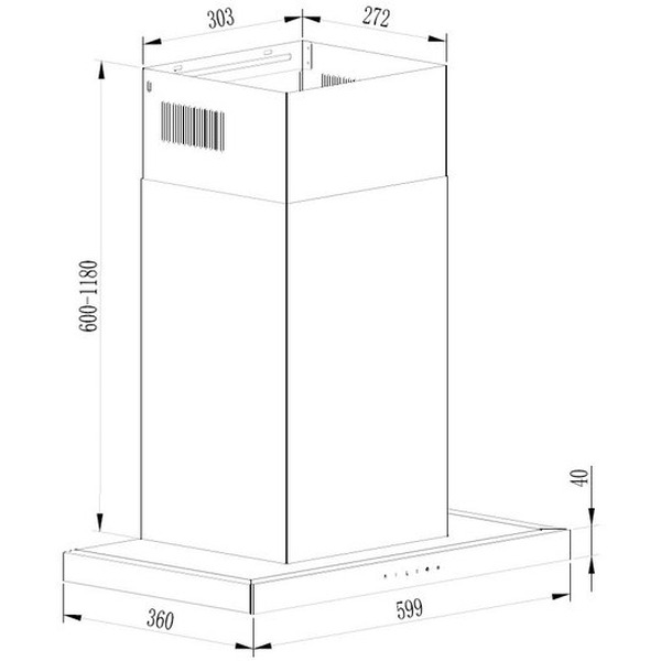 Кухонная вытяжка Schtoff Agata TC 600 Black