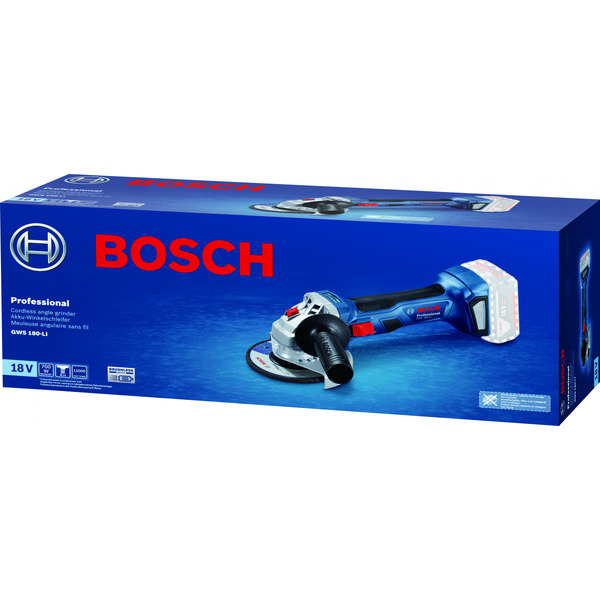 Шлифмашина Bosch GWS 180-LI (06019H9020) без АКБ и ЗУ