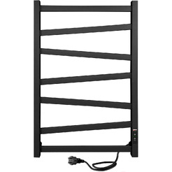 Полотенцесушитель ProHeat Quadro Diago 50х80 (терморегулятор, таймер, черный муар)