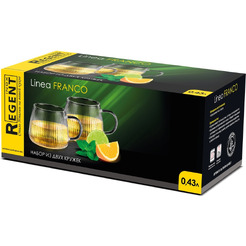 Набор кружек Regent Inox Franco 93-FR-BR-02-430.1