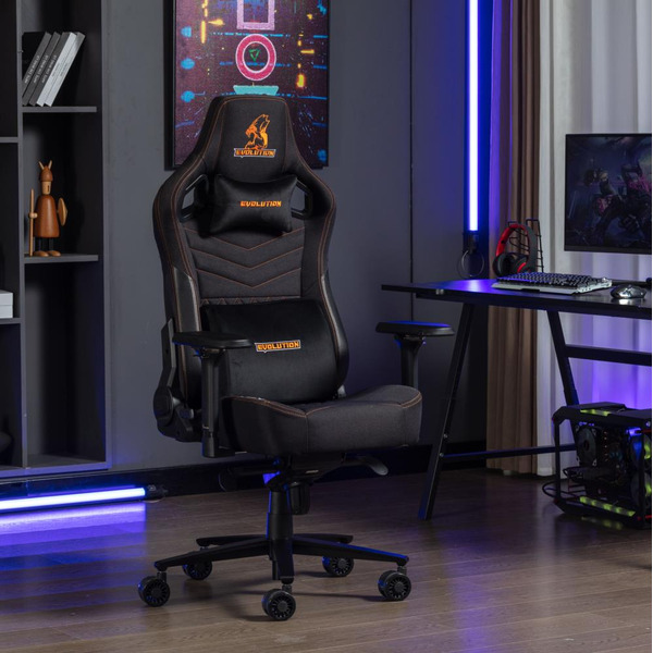 Игровое кресло Evolution Nomad PRO (черный/оранжевый)