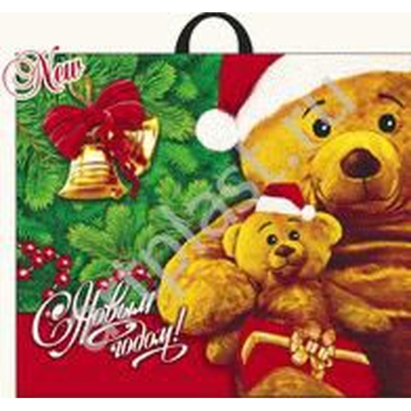 Медвежата Пакет с петлевой ручкой 60х50+6 (70)