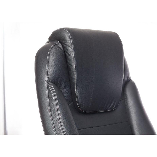 Офисное кресло Бюрократ KE-1023 (темный орех/черная кожа)