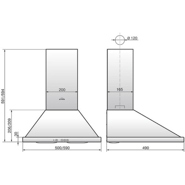 Вытяжка Elikor Оптима 50П-400-К3Л 894858 (белый)