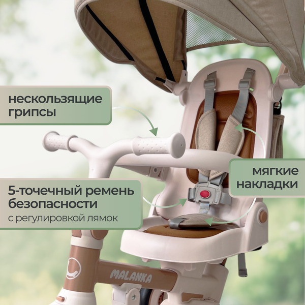 Детский велосипед Bubago Malanka BG 211-2 (коричневый)