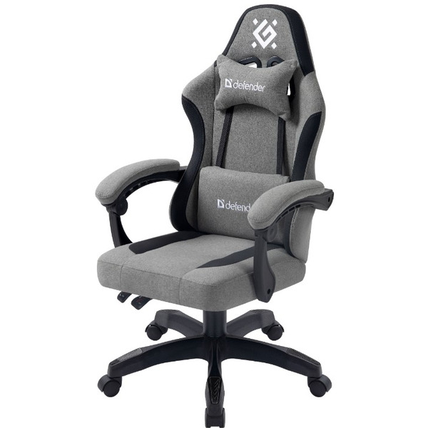 Игровое кресло Defender Lumen серый/черный (64027)