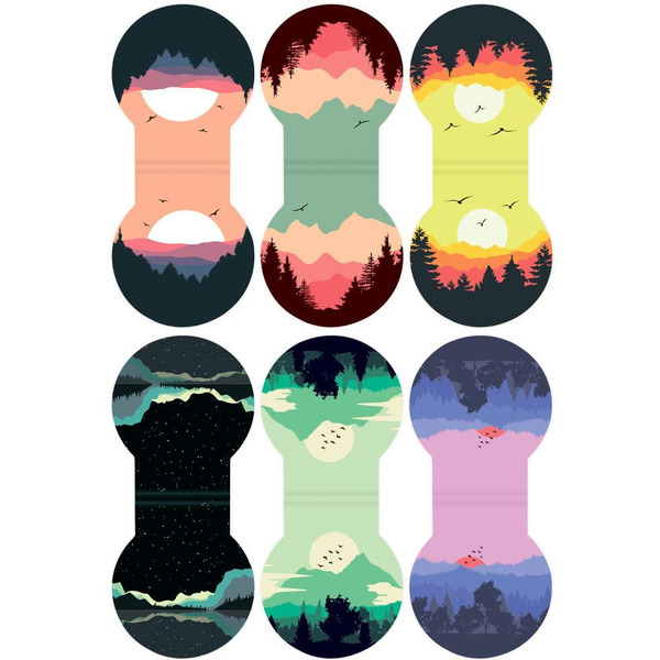 Закладки для книг BRAUBERG 113169 (МАГНИТНЫЕ, унисекс, набор 6 шт., 32х28мм)