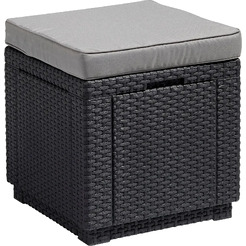 Пуф садовый Keter Cube 213785 (графит)