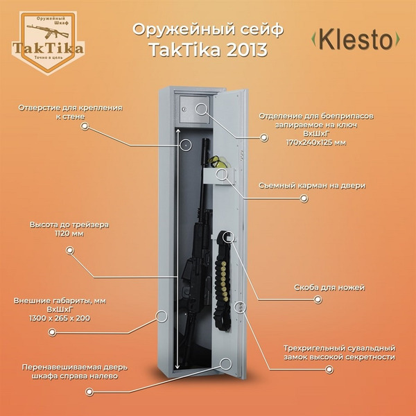 Оружейный сейф Klesto TakTika 2013 / 700602