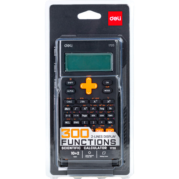 Калькулятор Deli E1720-black