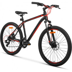 Велосипед AIST Rocky 1.0 Disc 26/16/черно-красный/2026