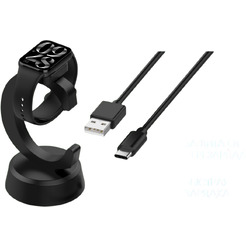 Док-станция для портативных устройств Bingo C-shape для Smart Band 8/8 Pro/9/Redmi Watch 3/4/Smart Band 2 (черный)