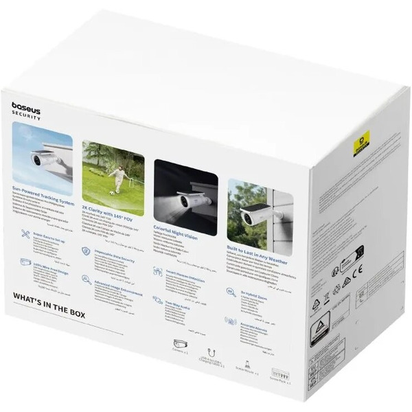 Видеокамера Baseus Security S1 2K White S0SW002130  (S0SW00)