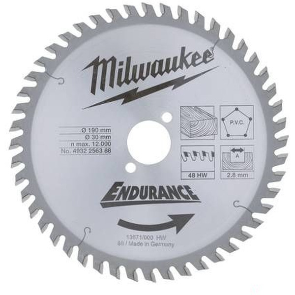 Диск пильный MILWAUKEE 4932256388