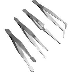 Набор нержавеющих пинцетов VERTEXTOOLS 0032-4