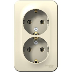 Розетка двойная Systeme Electric BLANCA BLNRA010212