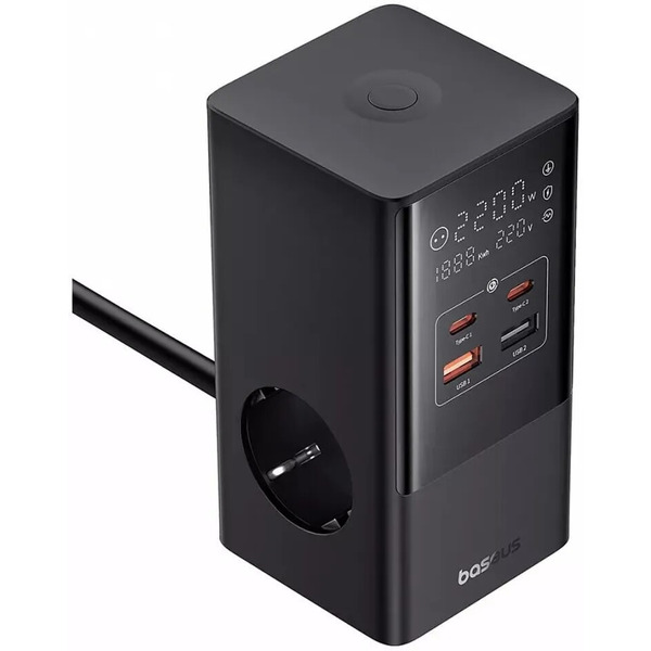 Зарядное устройство с удлинителем Baseus E00023606113-00 35W PowerCombo Cluster Black