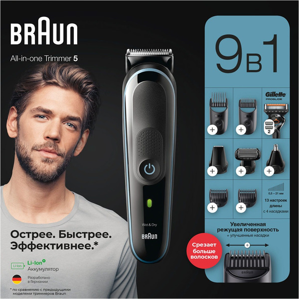 Универсальный триммер Braun MGK5380