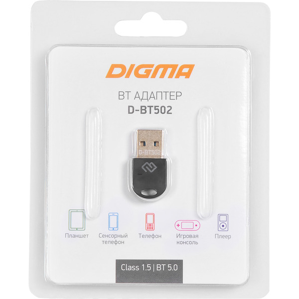 Bluetooth адаптер Digma D-BT502