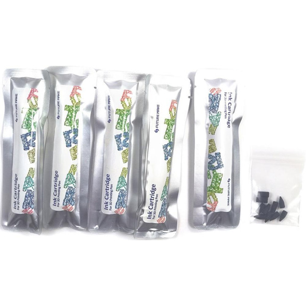 Набор пластика для 3D ручек FUTURE MAKE Микс А (красный, зеленый, желтый, черный, коричневый)