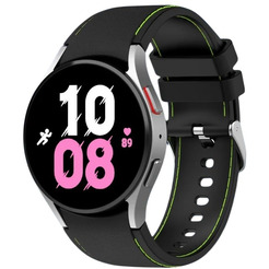 Ремешок Bingo Stitch для SAMSUNG Galaxy Watch3 41mm/4/4 Classic/5/5 Pro (черный с зеленым)