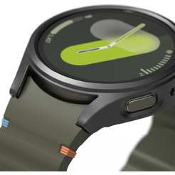 Чехол с защитным стеклом Ringke SLIM & TEMPERED GLASS для GALAXY WATCH 7 (40MM) TITANIUM BLACK