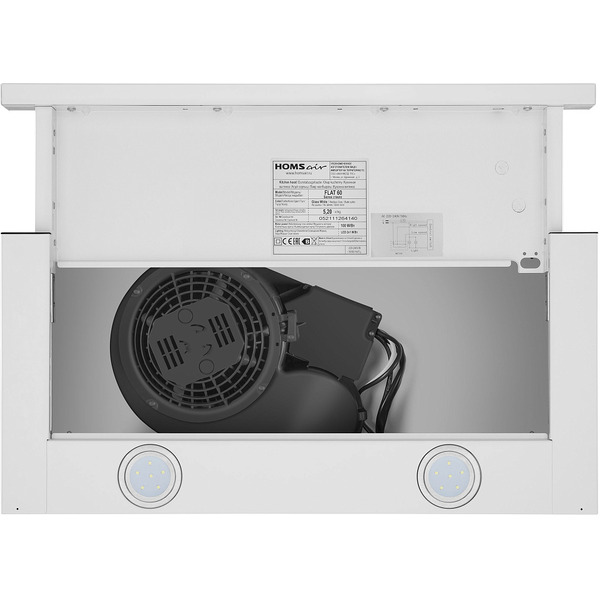 Вытяжка HOMSair Flat 60 Glass (белый)