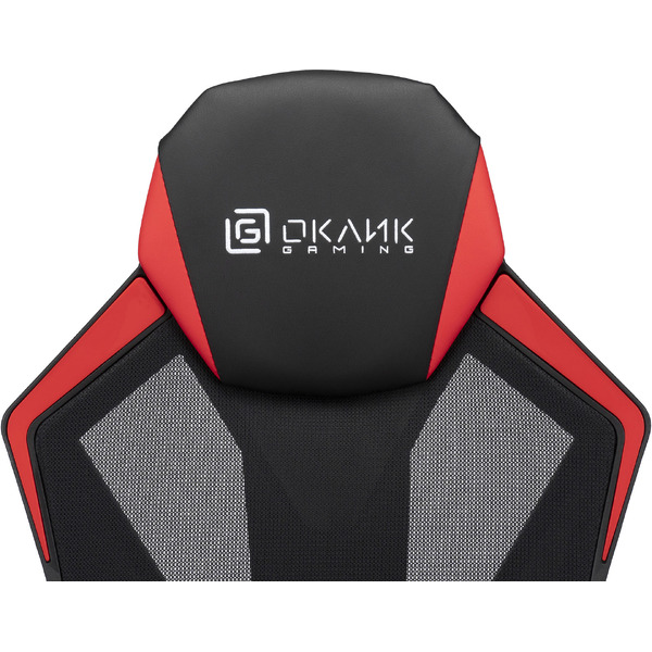 Кресло Oklick 121G (черный/красный)