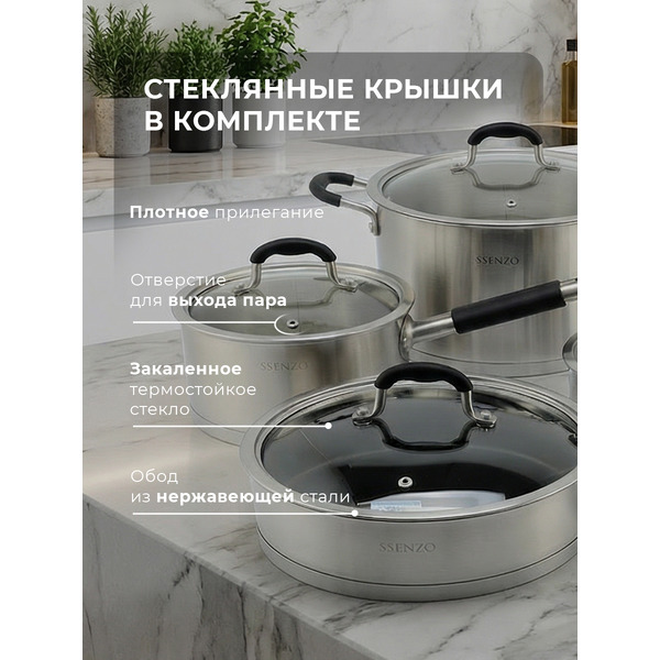 Набор посуды Ssenzo SSNZ-10D3S