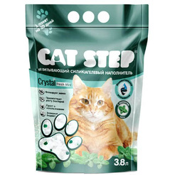 Наполнитель для туалета Cat Step Crystal Fresh Mint 20363011 (3.8л/1.67кг)