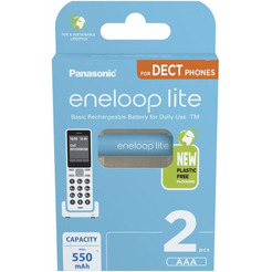 Аккумулятор Panasonic Eneloop Lite AAA BK-4LCCE/2CP DECT (2 шт)