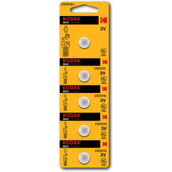 Батарейки Kodak CR2016-5BL MAX Lithium 30411555-RU1