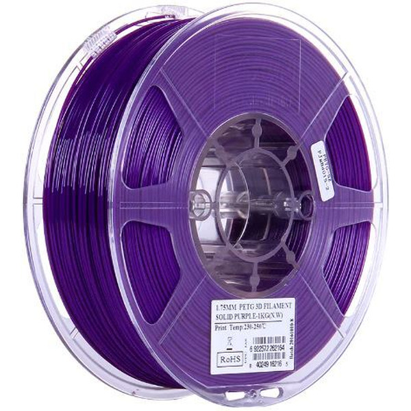 Пластиковая нить ESUN PETG175SZ1 1.75 мм 1 кг (solid purple)