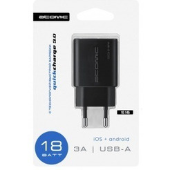 Сетевое зарядное устройство ATOMIC U150 (черный)