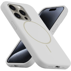 Бампер Bingo Silicone Magnetic для APPLE iPhone 15 Pro Белый